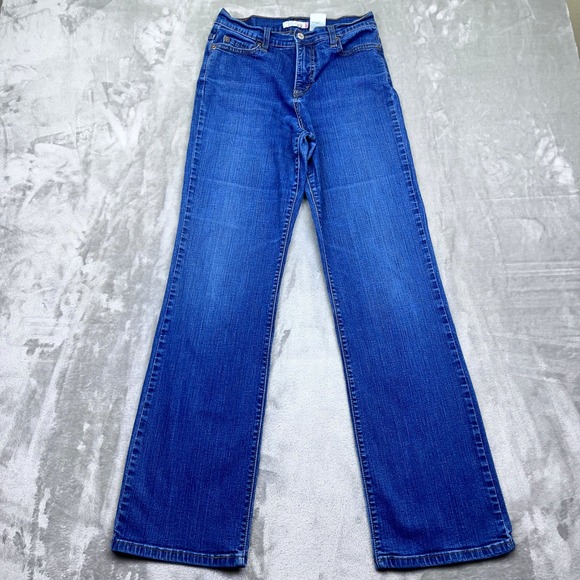 Levi's 512 Perfectly Slimming Bootcut Blue Jeans Women Sz 8M Fit 26" Medium Wash - Picture 1 of 9
